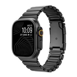 Correa de Reloj de Titanio de Diseño para <span class=keywords><strong>Apple</strong></span>, 46/49 mm, Brazalete de <span class=keywords><strong>Acero</strong></span> Inoxidable de Lujo con <span class=keywords><strong>Caja</strong></span> - Product Image 6