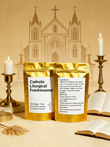 Encens liturgique catholique de qualité supérieure |   Encens en résine 100% naturelle pour la messe à l'église, la prière et les cérémonies <span class=keywords><strong>sacr</strong></span>ées |   30g - Product Image 3
