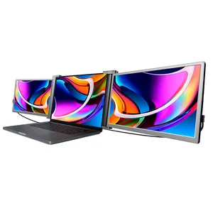 15 inches Portable Double Monitor 2IPS Screen Dual Portable Monitor Gaming Triple Portable Monitor for Laptop