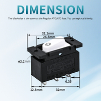 Disjoncteur miniature Topstone L8 AC 125-250V, interrupteur à bascule, protection thermique contre les surcharges, réinitialisation manuelle, panneau de commande d'automatisation industrielle