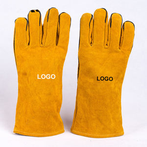 Gants de protection longs en cuir de vachette isolants thermiquement et anti-éclaboussures <span class=keywords><strong>pour</strong></span> soudeurs - Product Image 4