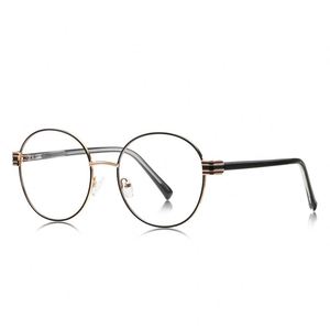 ZOWIN modello 3137 montature ottiche rotonde nuovo stile occhiali da vista in metallo Anti luce blu montature per occhiali per <span class=keywords><strong>Computer</strong></span> Gafas Cerminmata - Product Image 5