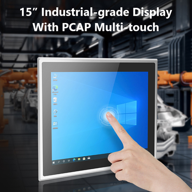 Durable Fanless Stainless Steel Open Frame Panel Mount PC for Outdoor Use and Industrial Control Industrial Panel PC