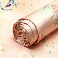 Tissu satiné 100% polyester, résistant aux plis, écologique, poids moyen, motifs imprimés personnalisables, jupes, robes, filles