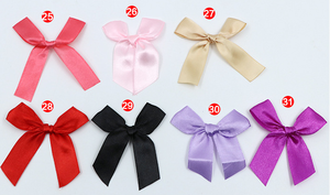 Noeuds papillon pré-faits de haute qualité en ruban de satin pour décorations de Noël pour cartons, bouteilles, boîtes, films, papier, plastique - Product Image 6