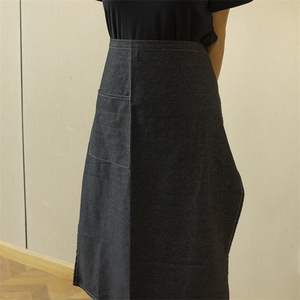 Vải denim BIB Tạp dề tùy chỉnh thực hiện với logo của bạn thiết kế cho nhà hàng quán cà phê nhân viên đồng phục nhà bếp phục vụ đặt hàng số lượng lớn tạp dề - Product Image 5