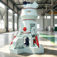 Broyeur à rouleaux vertical pour scories granulées humides, machine de broyage 13-48t/h, équipement de pulvérisation fine pour ligne de production de poudre de scories