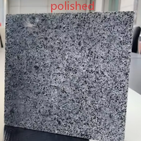 Dalles de granit noir sésame, finition polie, pour une utilisation extérieure moderne et minimaliste, qualité supérieure