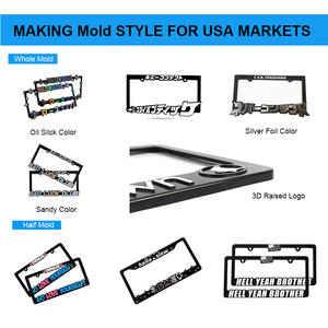 Beste China Leverancier Gratis Monster Verhoogde Logo <span class=keywords><strong>Custom</strong></span> Nummerplaat Frame Groothandel Voor Auto Decoratie - Product Image 2