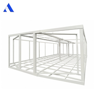 Structure de maison conteneur extensible en kit de 40 pieds (11,8 mètres) de longueur
