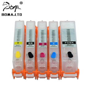 BOMA - Europe 5 couleurs PGI530 CLI531 <span class=keywords><strong>Cartouche</strong></span> <span class=keywords><strong>d</strong></span>'<span class=keywords><strong>encre</strong></span> vide avec puce compatible pour imprimante <span class=keywords><strong>Canon</strong></span> <span class=keywords><strong>PIXMA</strong></span> TS8750 TS8751 - Product Image 2