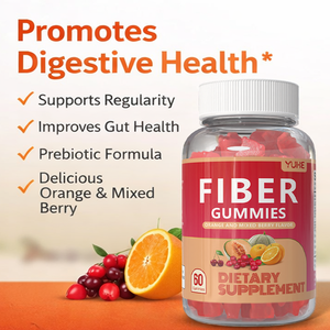 Gummies de fibres prébiotiques en gros OEM sans sucre, 7g de fibres par portion, pour la santé digestive et le soutien de la régularité - Product Image 3