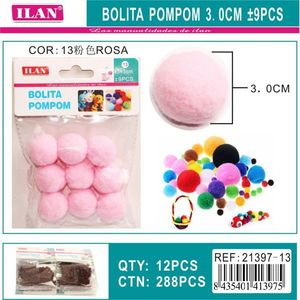 Palline di Paillettes Ilan 3.0 Cm Rosa, Materiali per Artigianato - Product Image 1