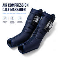 Masseur de jambes à compression d'air rechargeable, bottes de massage pour les pieds et les mollets, portable sans fil pour la circulation sanguine, la récupération et le soulagement de la douleur