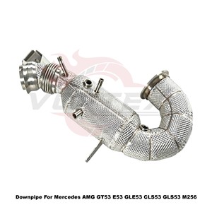 Vortex High-Flow Downpipe For Mercedes AMG GT53 E53 GLE53 CLS53 GLS53 M256 Engine Stainless Steel Tuning - Product Image 2