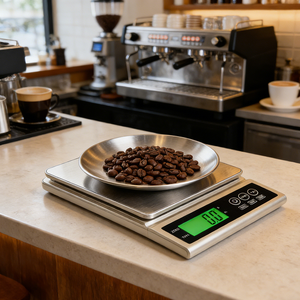 Balance <span class=keywords><strong>de</strong></span> cuisine numérique LCD rétroéclairée couleur or 0,1g pour usage alimentaire - Product Image 1