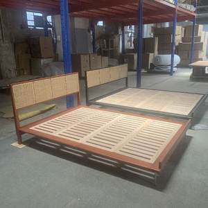 Moderno stile cinese in legno massello <span class=keywords><strong>letto</strong></span> matrimoniale con testiera di alta qualità per camera da <span class=keywords><strong>letto</strong></span> mobili in legno - Product Image 4