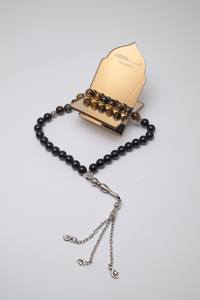 حامل تمر أكريليك لرمضان - مرآة ذهبية، هدايا إسلامية - بسم الله لتقديم الإفطار - زينة إسلامية بسيطة للطاولة لرمضان والعيد - Product Image 6