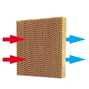 Honeycomb 2 Inch Perennial Corrugated Fiber Paper Cooling Pad Water Air Cooler