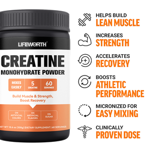 LIFEWORTH Venta al por mayor Sport Mass <span class=keywords><strong>Gainer</strong></span> Suplemento Sin azúcar Creatina Monohidrato en polvo - Product Image 3