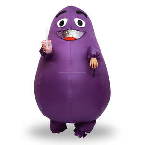 Costume de Cosplay Aubergine Violet pour Adulte Unisexe Gonflable, Carnaval d'Halloween, Fête des Fruits et Légumes - Product Image 2