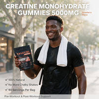 VitaSpring Créatine HCL Gommes Énergie et Soutien – Complément de Créatine Monohydrate Halal pour Sportifs 5000mg – Gommes de Créatine pour Adultes