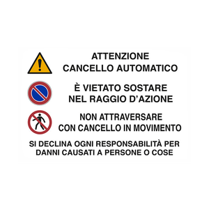 Señal de 20x30 cm para herramienta de giro automático de puerta para atención de puerta - Product Image 1