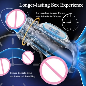Vibrador de Punto G Transparente, Estimulador de Masturbación, Vibrador de Punto Masculino, Juguetes Sexuales para Hombres - Product Image 3