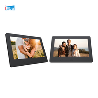 Cadre photo numérique 7/10/15,6 pouces avec écran LCD, lecteur de diaporamas, haut-parleur intégré et télécommande pour la maison ou comme cadeau