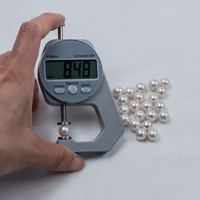 Perles de culture rondes en vrac, perles d'Eau Douce Edison blanches naturelles de 8-9 mm, haute brillance, qualité AAAA, vente en gros pour la fabrication de bijoux et colliers