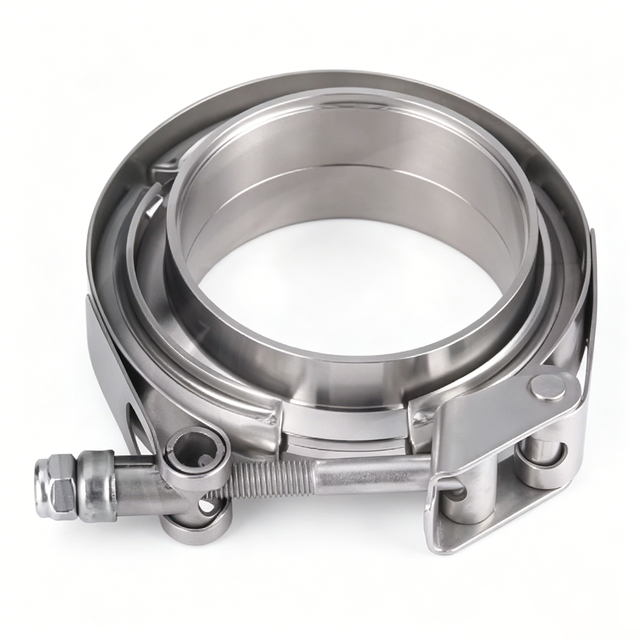 Quick Release 304 Stainless Steel Exhaust Pipe T Bolt V-band Clamp Single Only 4''(102mm)