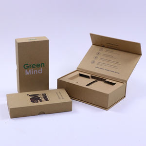Caja de embalaje de papel kraft reciclado personalizada para teléfono móvil, caja de cartón con cierre magnético - Product Image 4