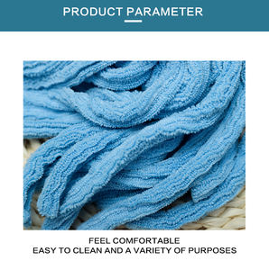 Cabezal de fregona de yate clásico de diseño clásico reemplazable con herramienta de limpieza de poste de aluminio de hilo blanco suave para uso marino - Product Image 3