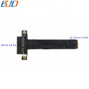 NGFF <span class=keywords><strong>M</strong></span>.<span class=keywords><strong>2</strong></span> için 180 derece PCI Express X4 PCI-E 4X yuvası anahtar-<span class=keywords><strong>m</strong></span> NVME arayüzü yükseltici kart adaptör kablosu 0.1M 0.2M 0.3M 0.4M 0.6M 1M - Product Image 3