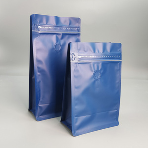 Hot Sale Food Packaging Pouch for Coffee Beans 125g 250g 500g 1kg Gusset Plastic Bags with Zip Lock Closure and Valve