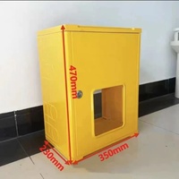 Boîtier de compteur de gaz FRP domestique, étanche et résistant à la pluie, pour extérieur, en composite ignifuge, avec service de découpe