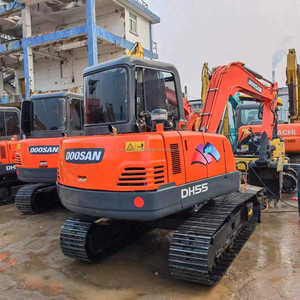 Miniexcavadora usada Doosan Dh 55, excavadora sobre orugas de 5 toneladas con componentes centrales, bomba de motor, Motor, caja de cambios, cojinete PLC - Product Image 4