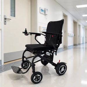 Ventes chaudes : Fauteuil roulant de luxe ultra-léger <span class=keywords><strong>tout</strong></span>-<span class=keywords><strong>terrain</strong></span>, fauteuil roulant électrique portable en aluminium, <span class=keywords><strong>déambulateur</strong></span> - Product Image 1