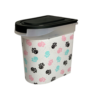 10L grand bac de rangement automatique pour aliments pour animaux de compagnie PC chien stockage des aliments récipient en étain avec couvercle et pelle pour chien bidon - Product Image 5
