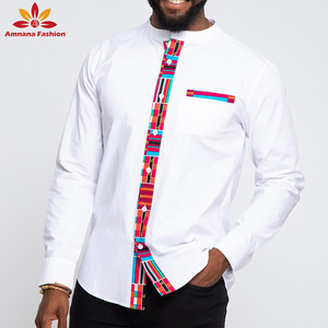 <span class=keywords><strong>Chemise</strong></span> à boutons pour <span class=keywords><strong>homme</strong></span> tendance à imprimé africain, couleur contrastée, vente chaude <span class=keywords><strong>2021</strong></span>, chemises Ankara - Product Image 1