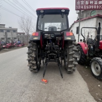 Tracteur d'occasion Dongfeng 1204-6A, moteur diesel 4 cylindres 120 chevaux, boîte de vitesses Changchai, 80% neuf, pour ferme et jardin