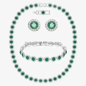 Set di Gioielli di Lusso Serie Angel con Zirconi, Include Collana, Bracciale e <span class=keywords><strong>Orecchini</strong></span> con Scatola, Adatto per Tutti i Tipi di Occasioni - Product Image 6