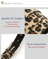 Ceinture jeans décontractés vintage à double anneau imprimé léopard pour femmes, ceintures de taille pour femmes, ceinture en cuir personnalisée pour femmes