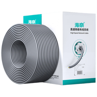 Câble Ethernet Cat6 en vrac 305m (1000ft) 23AWG, fil de cuivre massif pur 550MHz, non blindé (UTP) PVC CMR avec bobine (Blanc)