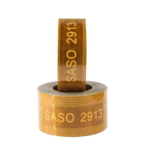 ECE เทปสะท้อนแสงกาวสะท้อนแสงสติกเกอร์เทปสําหรับรถบรรทุกรถพ่วง SASO 2913 รถสะท้อนแสง