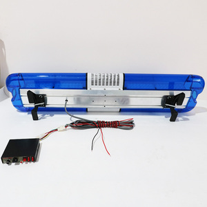 120cm 47 \ "barre lumineuse sirène haut-parleur LED voyant d'avertissement d'urgence Ambulance toit stroboscopique pour voiture camion 12V/24V modèle chargeur - Product Image 4