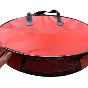 Thickened <b>Canvas</b> Fishing Bag Double Layer With Side Pockets Waterproof Multi Purpose Tackle Storage Gear - Product Image 2