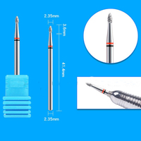 Outils professionnels 2026 : Embouts de ponceuse à ongles sphériques en carbure de tungstène pour le nettoyage des cuticules, 3/32''