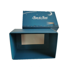 Scatole Regalo Notte Stellata, Stampa Luna e <span class=keywords><strong>Mongolfiera</strong></span> per Bomboniere, Confezioni per Souvenir - Product Image 3