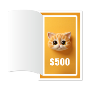 Una oportunidad de ganar TARJETAS DE Pestaña de lotería, impresión digital de color de gato lindo, Impresión de boletos de pestaña de papel de doble capa - Product Image 4